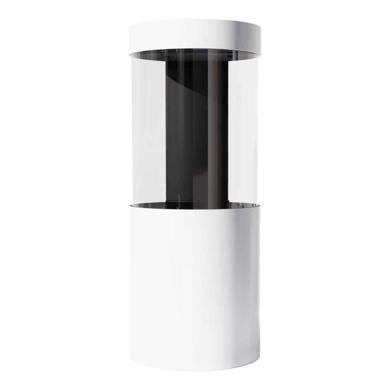 Aquarium Pro Clear Cylindrique Avec Décante, 53 Gallons, Blanc