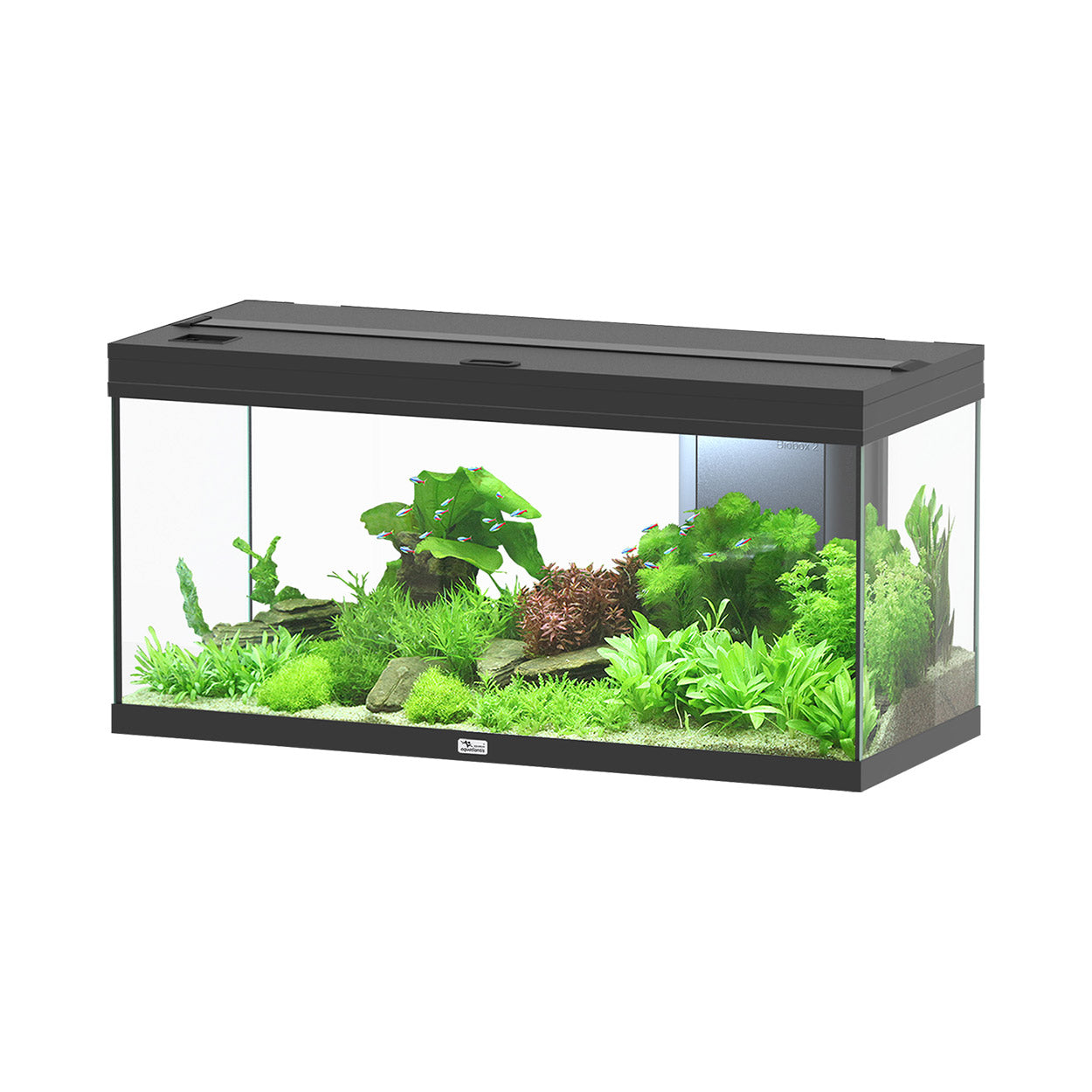 Volga 180 Aquarium - Black Matte Finish - 47.5 gal