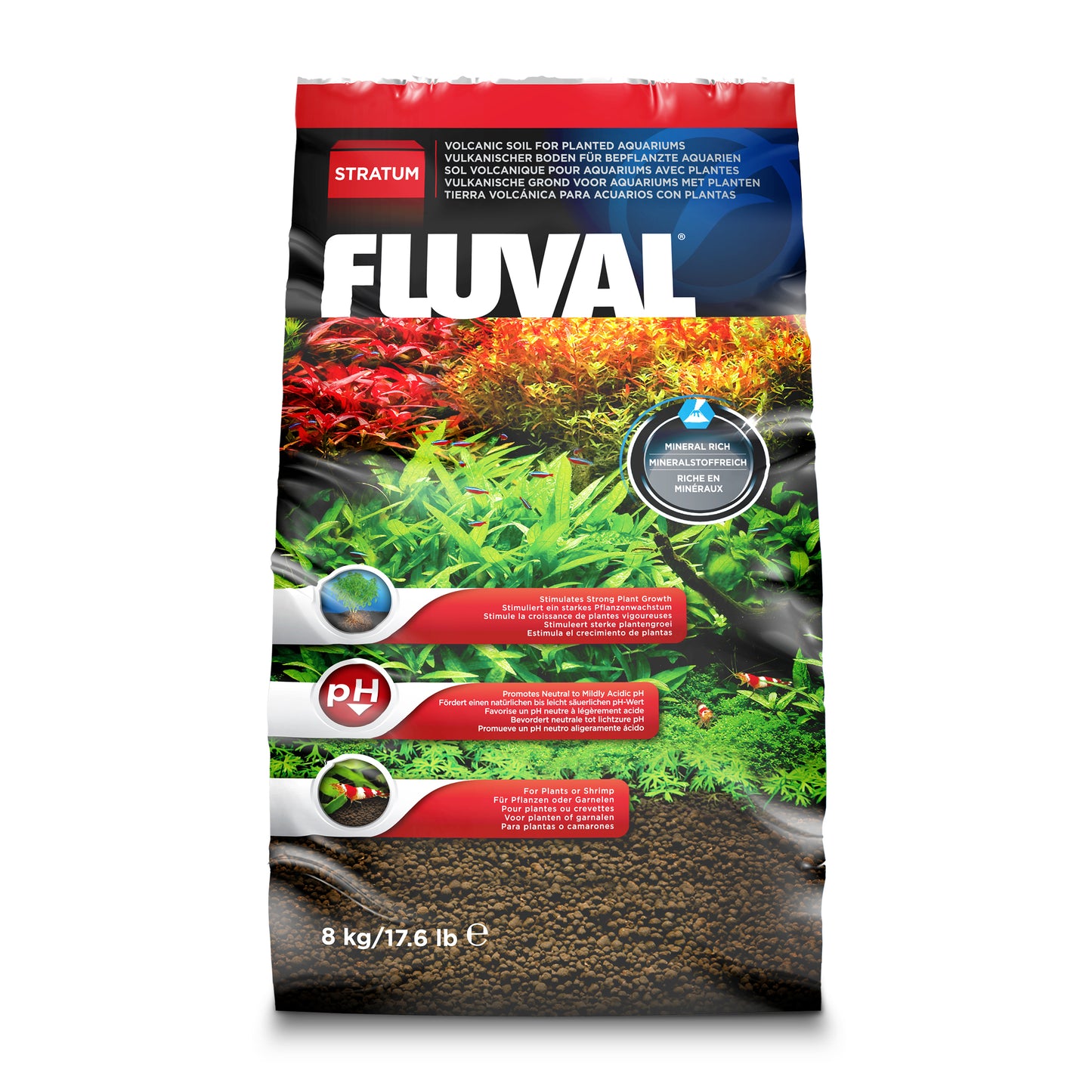 Fluval - Substrat Stratum pour plantes et crevettes