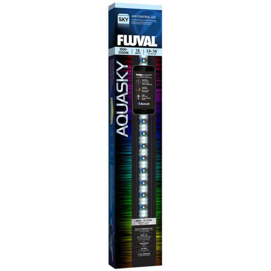 Fluval | Rampe d’éclairage DEL Aquasky (24 - 36 po)