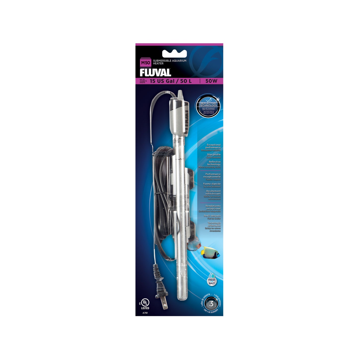 Fluval | Chauffe-eau submersible M50